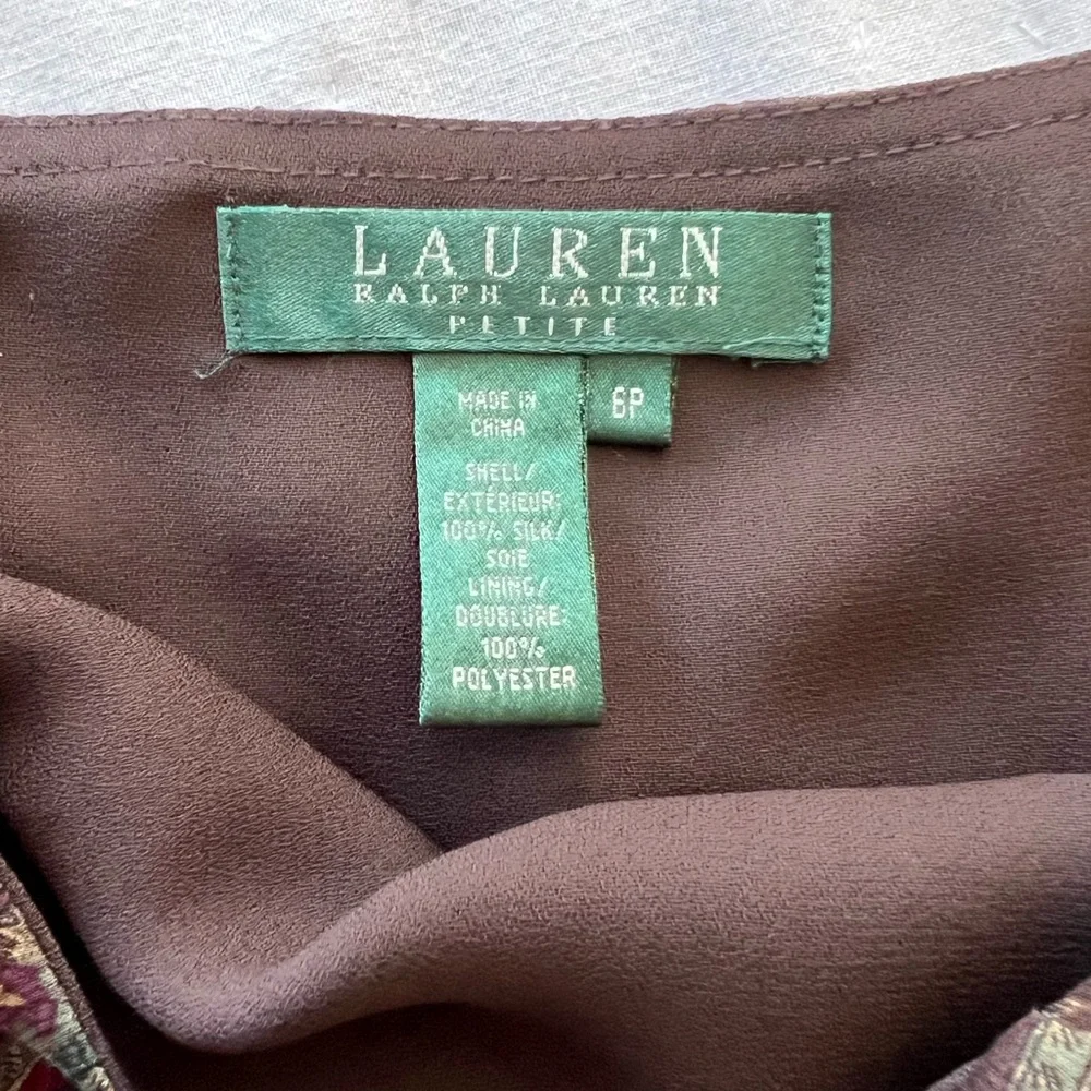 Ralph Lauren Paisley Skirt Size 6 - Picture 4 of 10